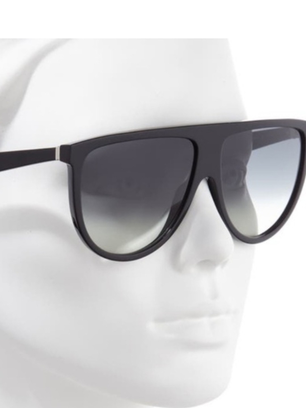 Celine Black Gradient Lens Oversized Sunglasses